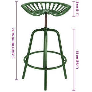 Sedia da Bar con Sedile Trattore Verde