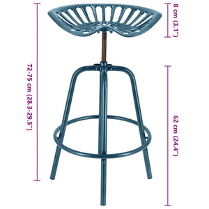 Sedia da Bar con Sedile Trattore Blu