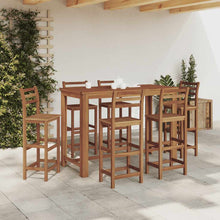 Charger l&#39;image dans la galerie, Tavolo Bar da Pranzo in Legno Massello di Acacia 150x70x105 cm