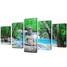 Carica l&#39;immagine nel visualizzatore di Gallery, 5 pz Set Stampa su Tela da Muro Buddha 200 x 100 cm