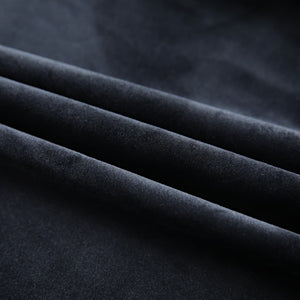 Tende Oscuranti con Ganci 2 pz Nere in Velluto 140x245 cm