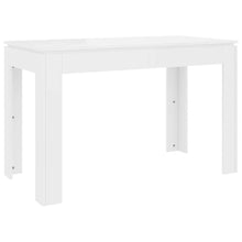 Carica l&#39;immagine nel visualizzatore di Gallery, Tavolo da Pranzo Bianco Lucido 120x60x76 cm Legno Multistrato