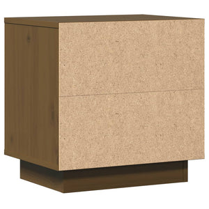 Comodini 2 pz Ambra 40x30x40 cm in Legno Massello di Pino