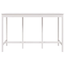 Indlæs billede til gallerivisning Tavolo Bar Bianco 180x80x110 cm in Legno Massello di Pino