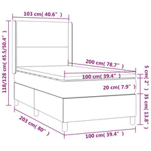 Indlæs billede til gallerivisning Letto Singolo Maxi (con Materasso) Blu 100x200 cm in Tessuto