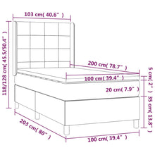 Indlæs billede til gallerivisning Letto Singolo Maxi (con Materasso) Blu 100x200 cm in Tessuto