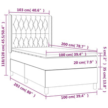 Indlæs billede til gallerivisning Letto Singolo Maxi (con Materasso) Blu 100x200 cm in Tessuto