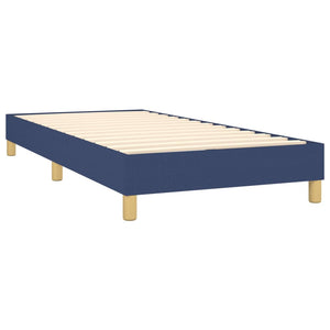 Letto Singolo Maxi (con Materasso) Blu 100x200 cm in Tessuto