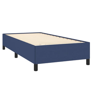 Letto Singolo Maxi (con Materasso) Blu 100x200 cm in Tessuto