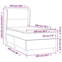 Load image into Gallery viewer, Letto Singolo Maxi (con Materasso) Blu 100x200 cm in Tessuto