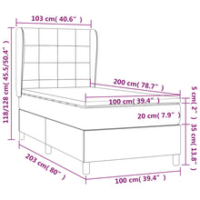 Indlæs billede til gallerivisning Letto Singolo Maxi (con Materasso) Blu 100x200 cm in Tessuto