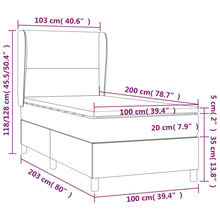 Indlæs billede til gallerivisning Letto Singolo Maxi (con Materasso) Blu 100x200 cm in Tessuto