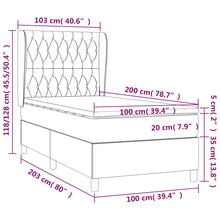 Load image into Gallery viewer, Letto Singolo Maxi (con Materasso) Blu 100x200 cm in Tessuto