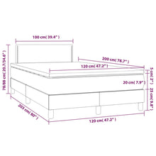 Load image into Gallery viewer, Letto 1 Piazza 1/2 (con Materasso) Blu 120x200 cm in Tessuto