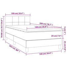 Load image into Gallery viewer, Letto Singolo Maxi (con Materasso) Blu 100x200 cm in Tessuto