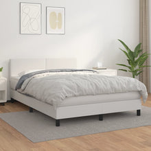 Load image into Gallery viewer, Letto alla Francese (con Materasso) Bianco 140x190 cm in Similpelle