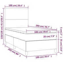 Load image into Gallery viewer, Letto Singolo Maxi (con Materasso) Blu 100x200 cm in Tessuto