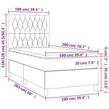 Indlæs billede til gallerivisning Letto Singolo Maxi (con Materasso) Blu 100x200 cm in Tessuto