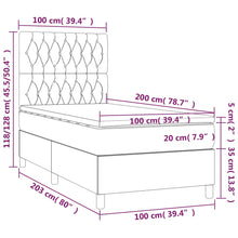 Load image into Gallery viewer, Letto Singolo Maxi (con Materasso) Blu 100x200 cm in Tessuto