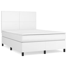 Load image into Gallery viewer, Letto alla Francese (con Materasso) Bianco 140x190 cm in Similpelle