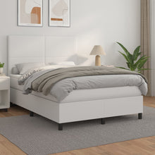 Load image into Gallery viewer, Letto alla Francese (con Materasso) Bianco 140x190 cm in Similpelle