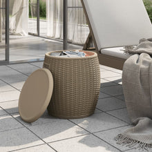 Load image into Gallery viewer, Contenitore da Giardino a Botte 4 in 1 in Polipropilene Marrone Chiaro