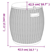 Indlæs billede til gallerivisning Contenitore da Giardino a Botte 4 in 1 in Polipropilene Marrone Chiaro