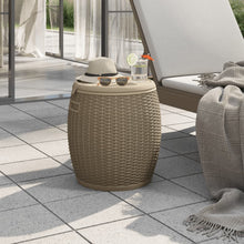 Load image into Gallery viewer, Contenitore da Giardino a Botte 4 in 1 in Polipropilene Marrone Chiaro