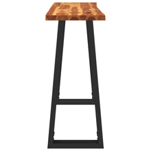 Carica l&#39;immagine nel visualizzatore di Gallery, Mobiletto Consolle Bordi Vivi 110x35x80 cm Legno Massello Acacia