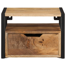 Load image into Gallery viewer, Pensile a Parete con Cassetto 35x35x25 cm in Legno Massello di Acacia