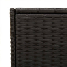 Load image into Gallery viewer, Cassapanca da Giardino Nero 283L in Polyrattan