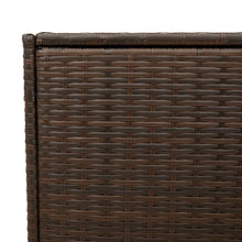 Load image into Gallery viewer, Cassapanca da Giardino Marrone 283L in Polyrattan