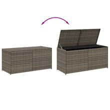 Load image into Gallery viewer, Cassapanca da Giardino Grigio 283L in Polyrattan