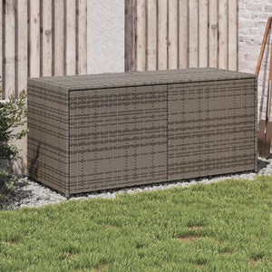 Cassapanca da Giardino Grigio 283L in Polyrattan