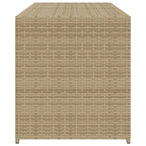 Cassapanca da Giardino Beige Misto 283L in Polyrattan