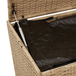 Cassapanca da Giardino Beige Misto 283L in Polyrattan