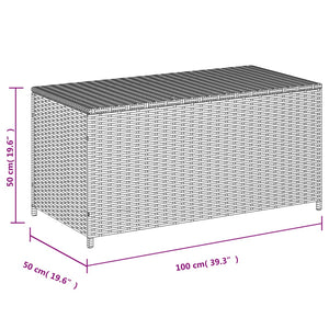 Cassapanca da Giardino Beige Misto 190L in Polyrattan