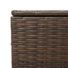 Load image into Gallery viewer, Cassapanca da Giardino con Ruote Marrone 190L in Polyrattan