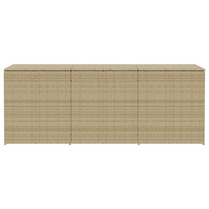 Cassapanca da Giardino Beige Misto 984L in Polyrattan