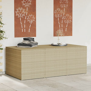 Cassapanca da Giardino Beige Misto 984L in Polyrattan