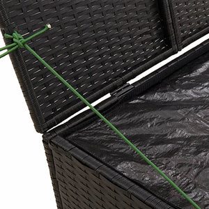 Box da Giardino Nero 291L in Polyrattan