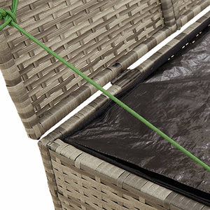 Box da Giardino Grigio 291L in Polyrattan