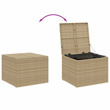 Carica l&#39;immagine nel visualizzatore di Gallery, Box da Giardino Beige Misto 291L in Polyrattan