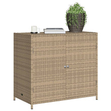 Indlæs billede til gallerivisning Armadietto Portaoggetti da Giardino Beige 83x45x76 cm in Polyrattan