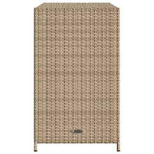 Carica l&#39;immagine nel visualizzatore di Gallery, Armadietto Portaoggetti da Giardino Beige 83x45x76 cm in Polyrattan