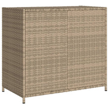 Charger l&#39;image dans la galerie, Armadietto Portaoggetti da Giardino Beige 83x45x76 cm in Polyrattan