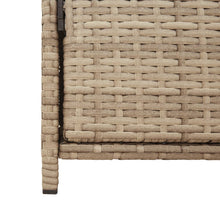 Carica l&#39;immagine nel visualizzatore di Gallery, Armadietto Portaoggetti da Giardino Beige 83x45x76 cm in Polyrattan