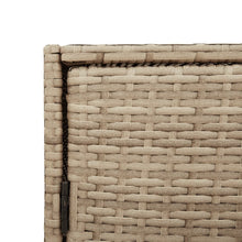 Carica l&#39;immagine nel visualizzatore di Gallery, Armadietto Portaoggetti da Giardino Beige 83x45x76 cm in Polyrattan