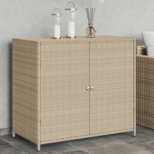 Indlæs billede til gallerivisning Armadietto Portaoggetti da Giardino Beige 83x45x76 cm in Polyrattan