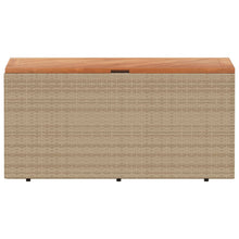 Indlæs billede til gallerivisning Cassapanca da Giardino Beige 110x50x54 cm in Polyrattan e Acacia